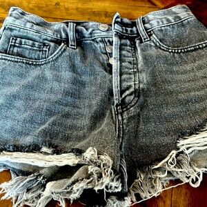 Brand new without tags size 24 PacSun vintage high-rise shorts butterfly.